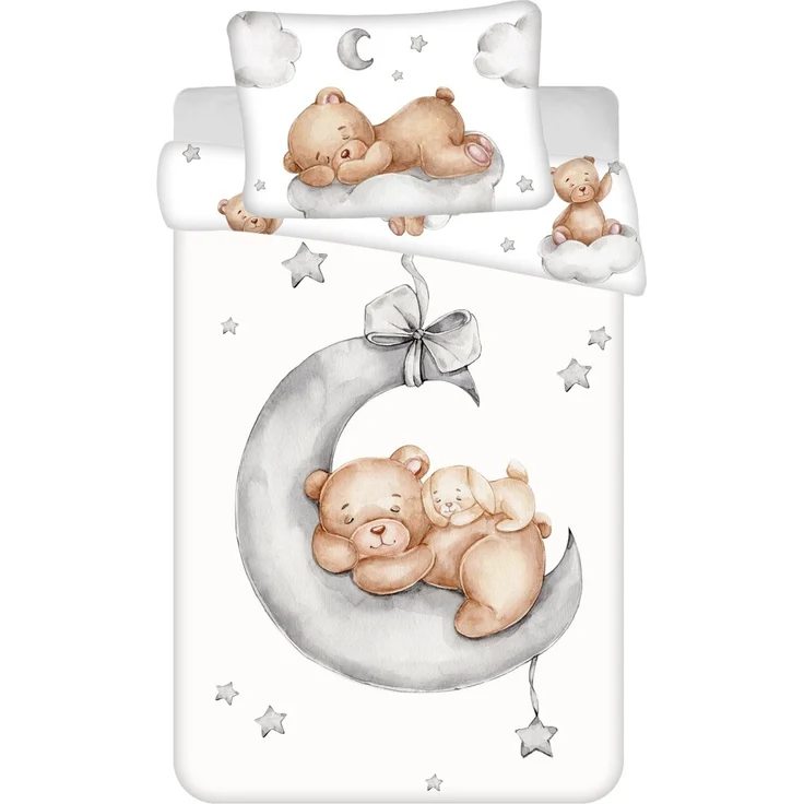 Teddy Bear Kinderbettwäsche – Bettbezug 100x135 cm & Kissenbezug 40x60 cm – Bild 1