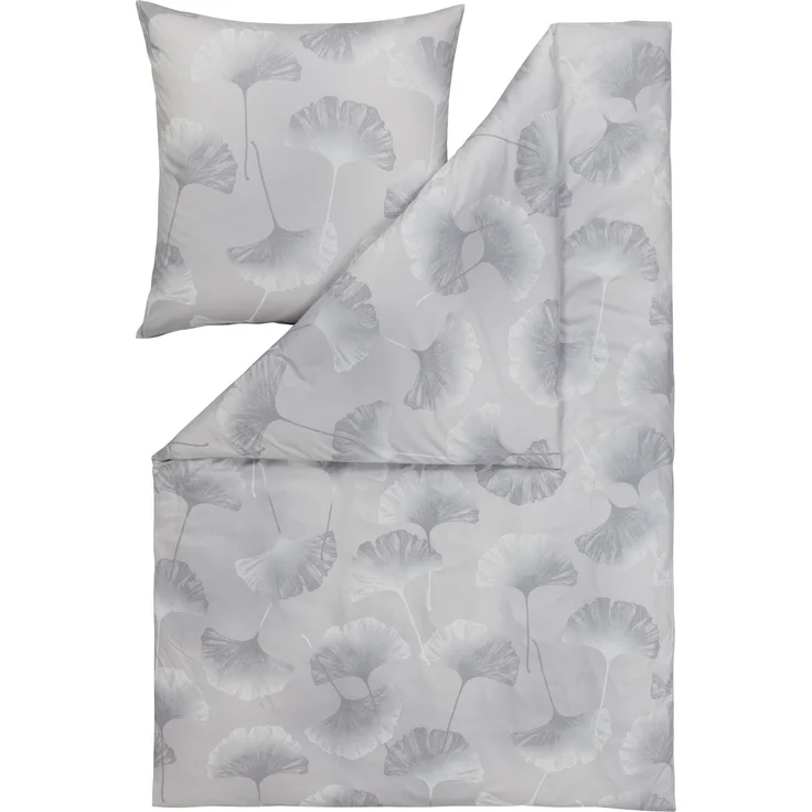 Estella Bettwäsche Isabella 6862 915 Platin Mako Interlock Jersey 135 x 200 + 80 x 80 cm – Bild 7