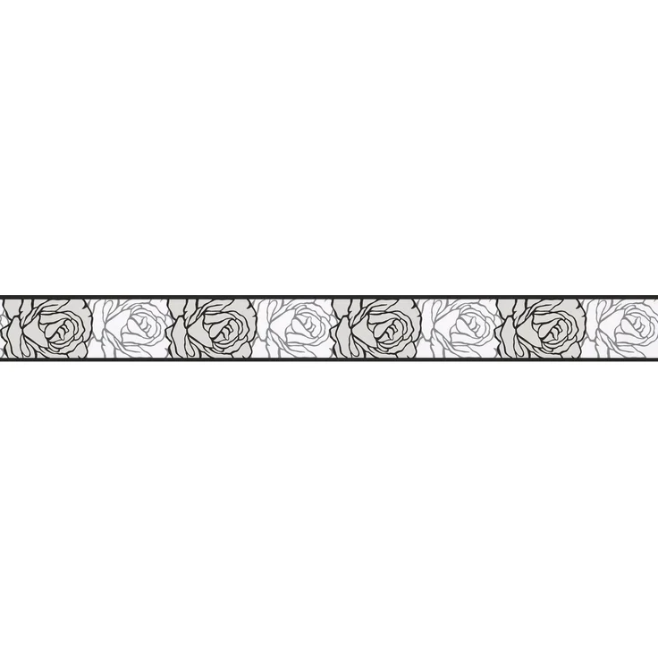 A.S. Création Bordüre Only Borders 11, glatt, floral, gemustert, geblümt, Bordüre selbstklebend Papier Wand Decke Schräge Borte Wohnzimmer Optik – Bild 2