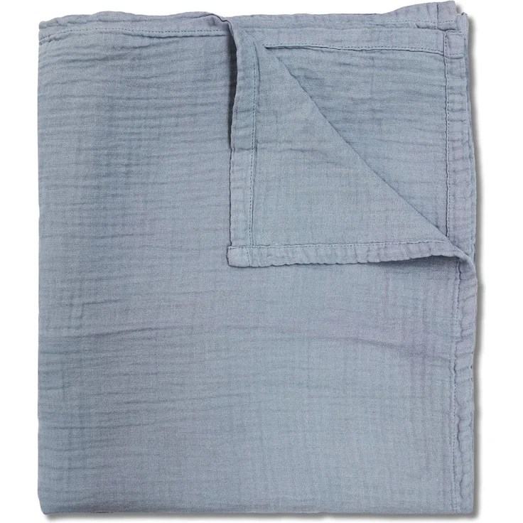 Sleezzz® Musselin Decke blau 150 x 200 cm