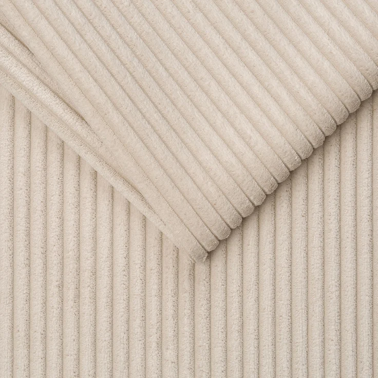 Fußhocker >OSKAR< in cream, Stoffbezug, weich, 100% Polyester - 63x43x42 (BxHxT) – Bild 3