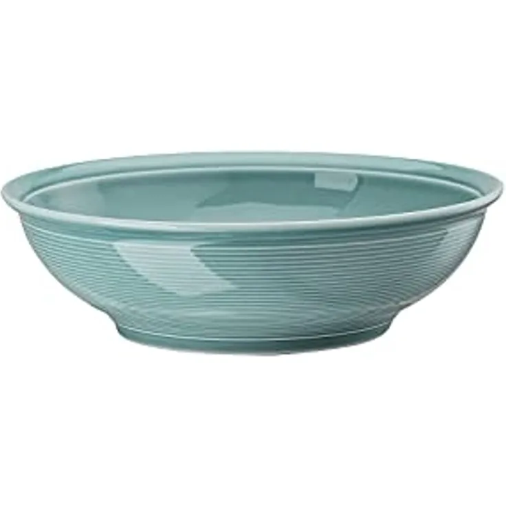 Thomas Trend Colour Schüssel flach, Servierschale, Porzellan, Ice Blue, 22 cm, 11400-401921-13022