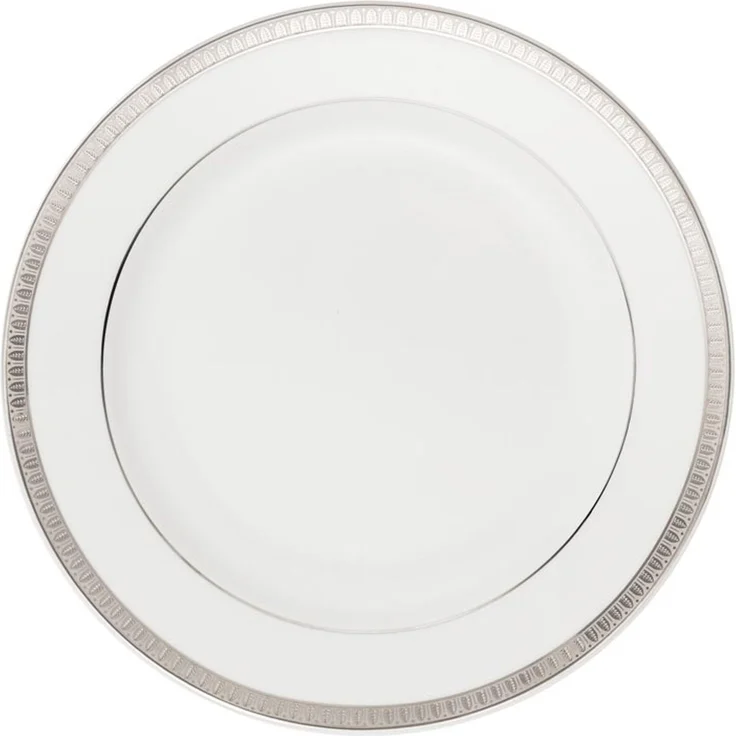 Christofle Frühstücksteller Malmaison Porzellan Platin