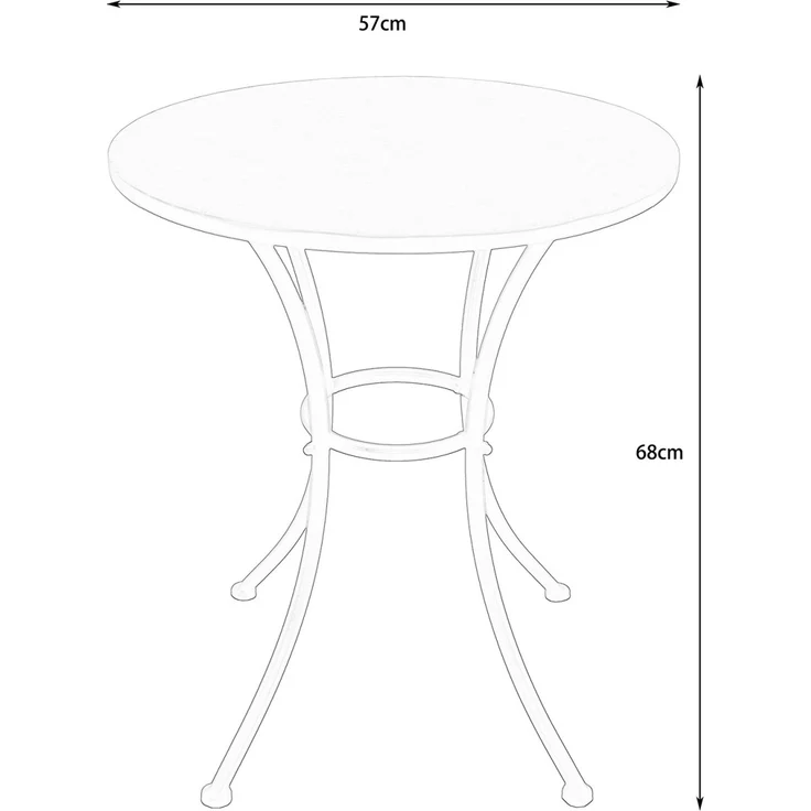 HTI-Living Garten-Essgruppe Tisch und 2 Stühle Marocco Blau, (Set, 3-tlg, 1 Tisch 2 Stühle), Sitzgruppe Essgruppe Balkonset – Bild 5