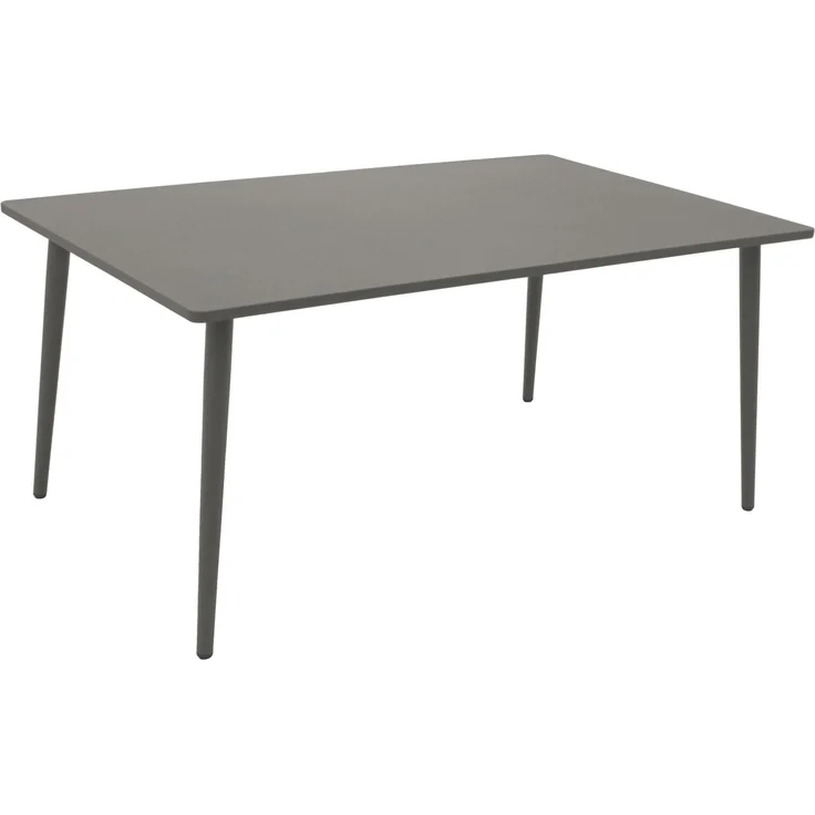 DEGAMO DENVER Gartentisch, Stahl, grau, 160x90cm – Bild 3