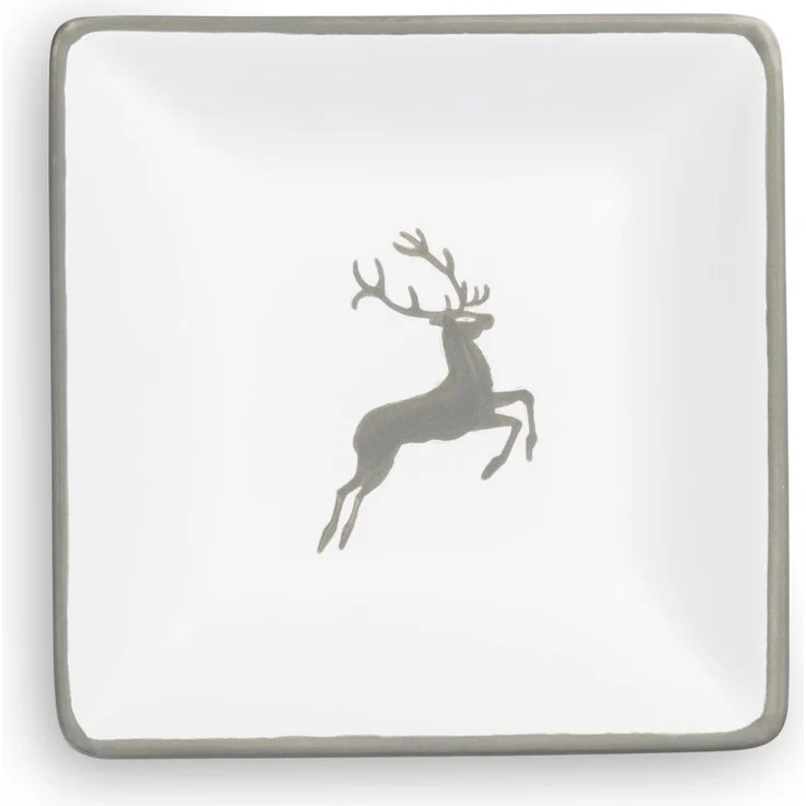 Gmundner Keramik Grauer Hirsch, Snackschale (11x11cm) – Bild 2