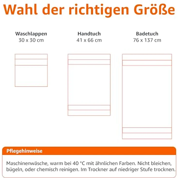 Amazon Basics Handtücher Set 6-teilig, 100% Bio-Baumwolle, ausbleichbeständig, weich, Blush Rosa, mit 2 Badetüchern, 2 Handtüchern und 2 Waschlappen – Bild 4