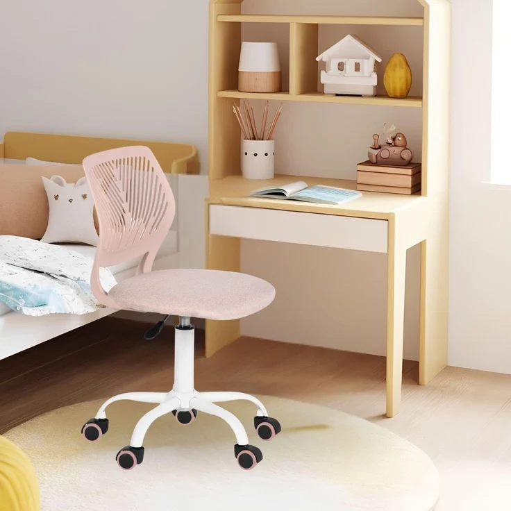 FurnitureR Kinderstuhl Schreibtisch Höhenverstellbar, bunter ergonomischer Jugendstuhl mit Rückenlehne und Armlehnen, Kinderstuhl mit 5 Rädern, für Kinder 3-10 Jahre alt, maximale Belastung 100 kg