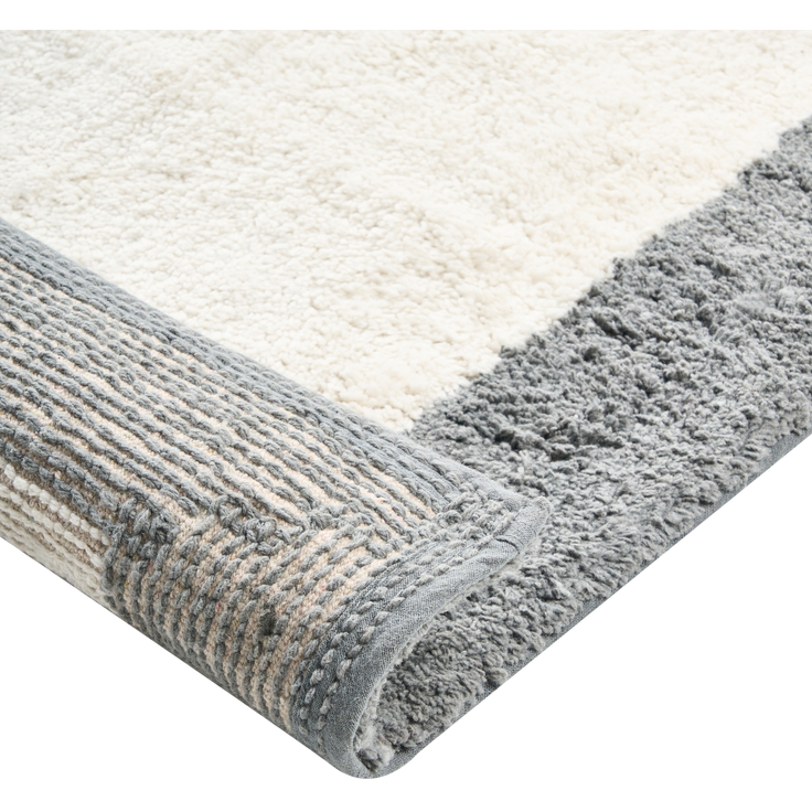 Badematte KABRI Grau Beige 60 x 90 cm Baumwolle – Bild 5