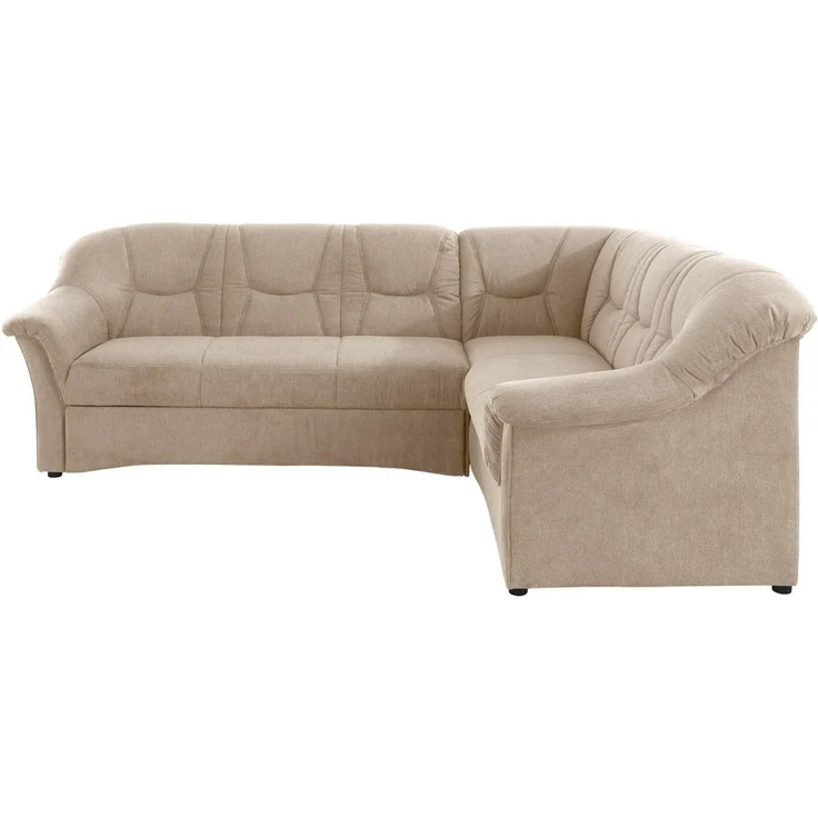 DOMO collection Ecksofa SARAFINA 240x190 cm, auch mit Federkern für mehr Sitzkomfort!, whlw. mit Bettfunktion, elegantes Design, L-Form – Bild 2