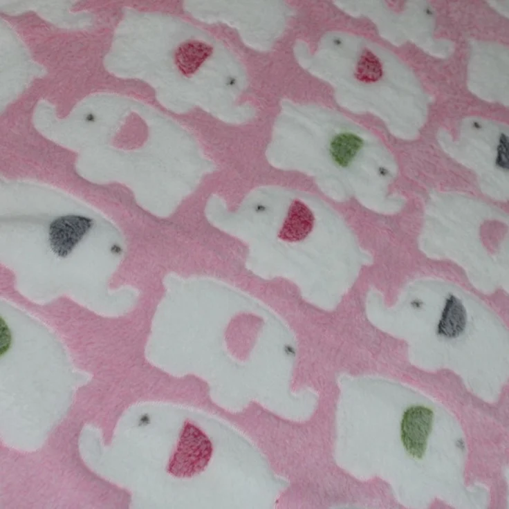 Pettimania Fleece Decke mit Elefanten-Motiv pink, Maße: 105 x 75 cm – Bild 4