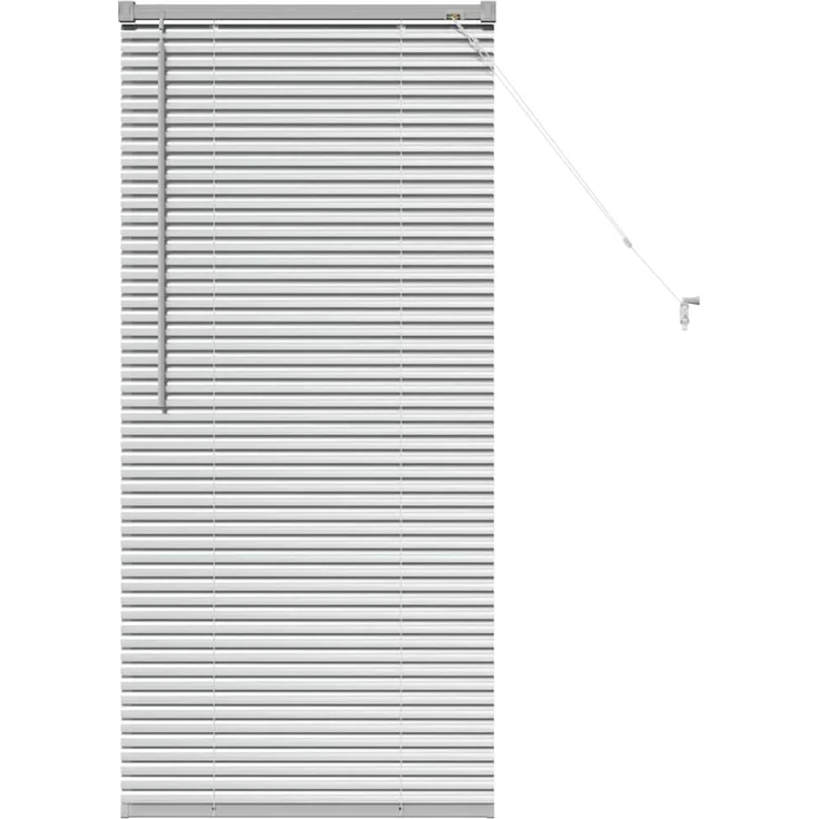 vidaXL Venezianische Jalousie Silber 130 x 60 cm 25 mm Aluminium 42005889 – Bild 2