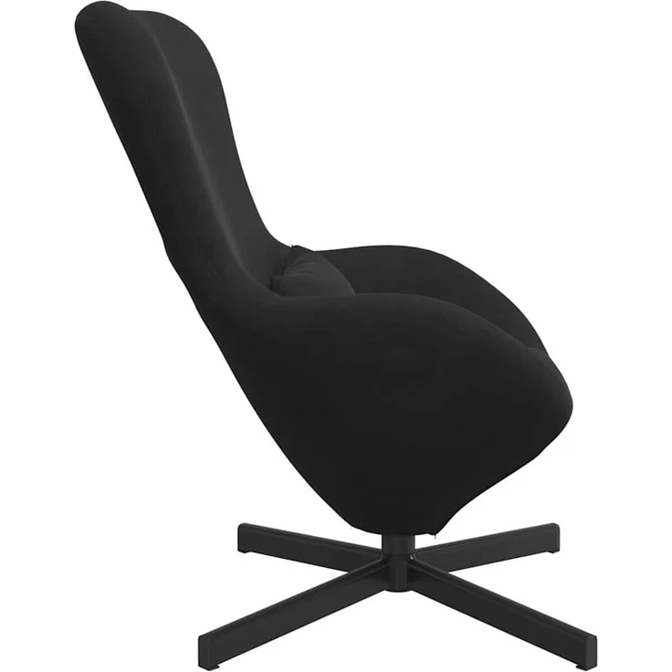 vidaXL Eiersessel Schwarz 63 x 73 x 90 cm Samt 42002762 – Bild 4