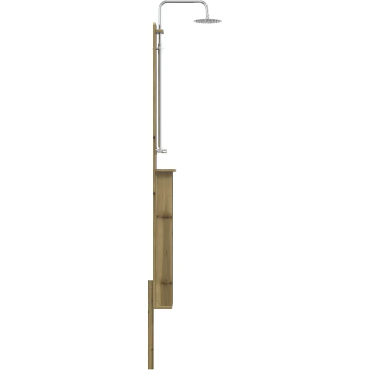 vidaXL Gartendusche 246 cm Imprägniertes Kiefernholz und Edelstahl 886355 – Bild 5