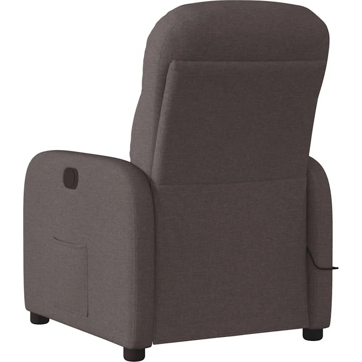 vidaXL Massagesessel Dunkelbraun Stoff 4015537 – Bild 4