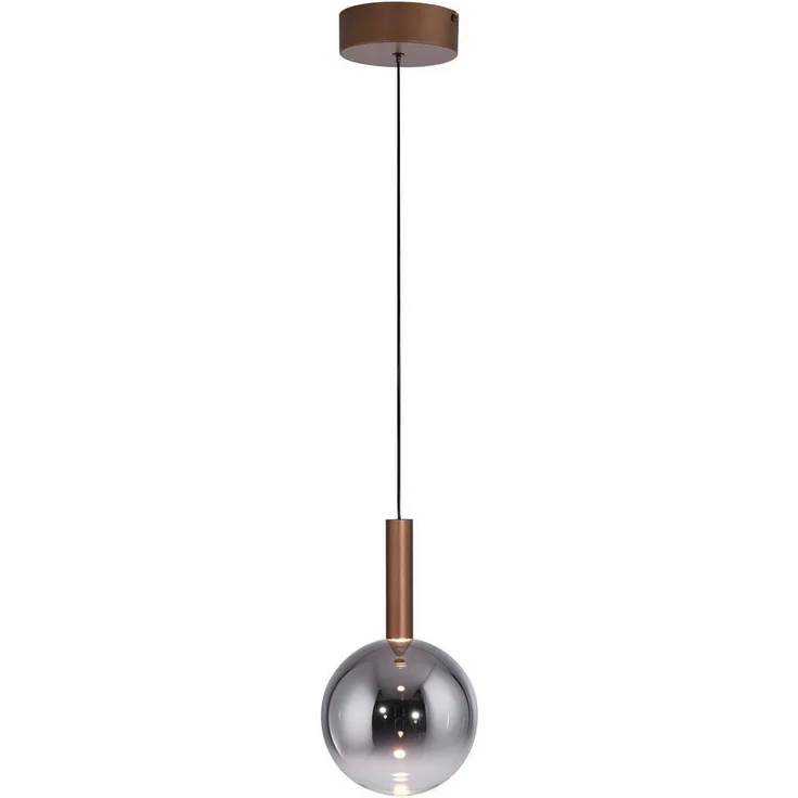 Paul Neuhaus LED Pendelleuchte BOWL, Memoryfunktion, LED fest integriert, Warmweiß, Dimmbar über Lichtschalter, Memory, Höhenverstellbar, Rauchgläser – Bild 2