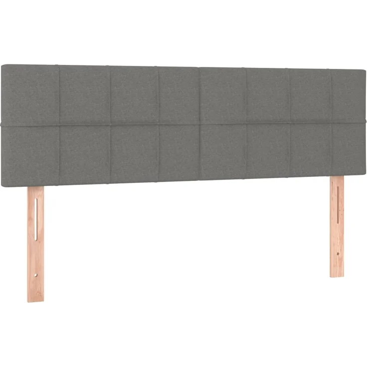 vidaXL Kopfteile 2 Stk. Dunkelgrau 72 x 5 x 78/88 cm Stoff 346047 – Bild 2