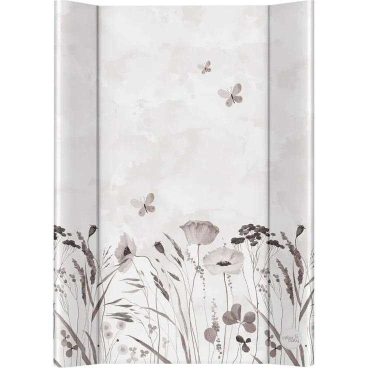 CEBA BABY Harte Wickelauflage 50x70 cm – Wickelbrett mit Klettbefestigung, Basic, sicher & stabil (Nature Harmony)