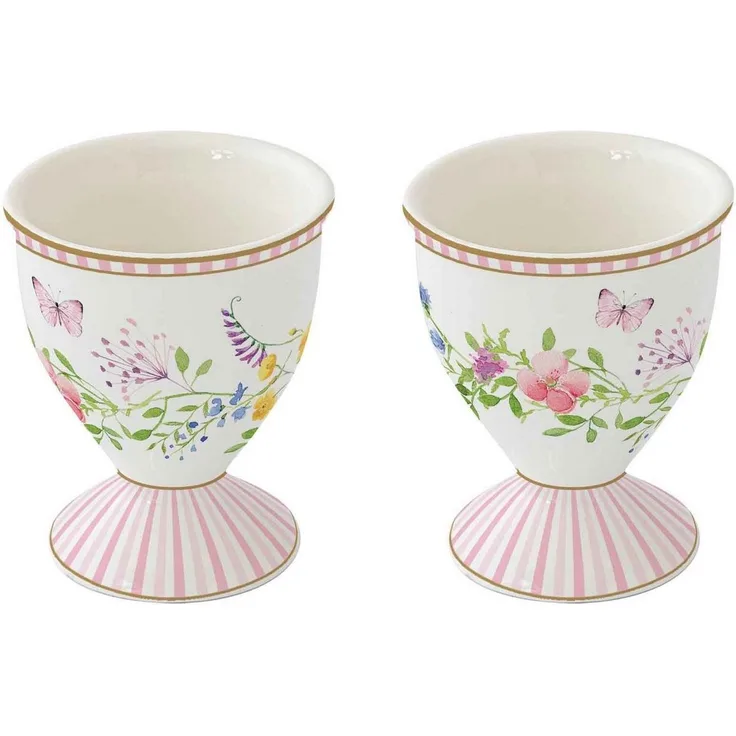EasyLife Tasse Happy Easter, Porzellan, Spülmaschinengeeignet, Mehrfarbig, Motiv: Blumen, Höhe: 6.5cm