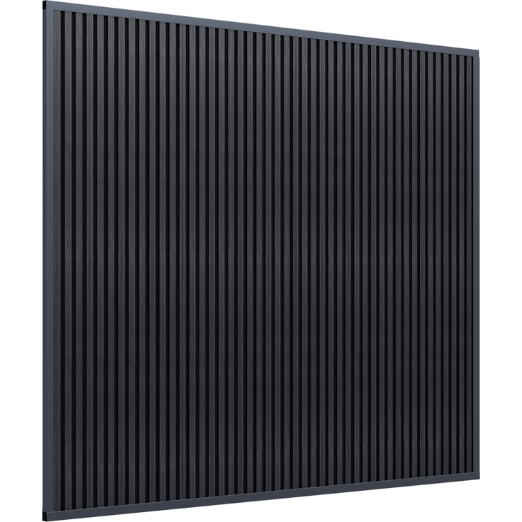 Weide WPC Sichtschutzwand anthrazit für Pergola – Bild 2