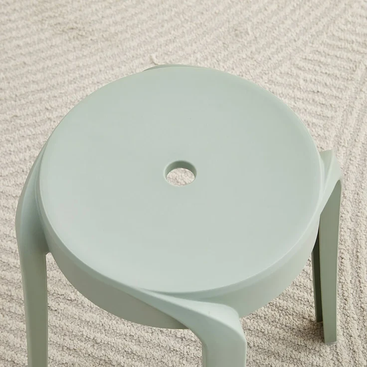 Home Deluxe Hocker NIVO - Grün, Polypropylen, 33 x45 x33 cm – Bild 5