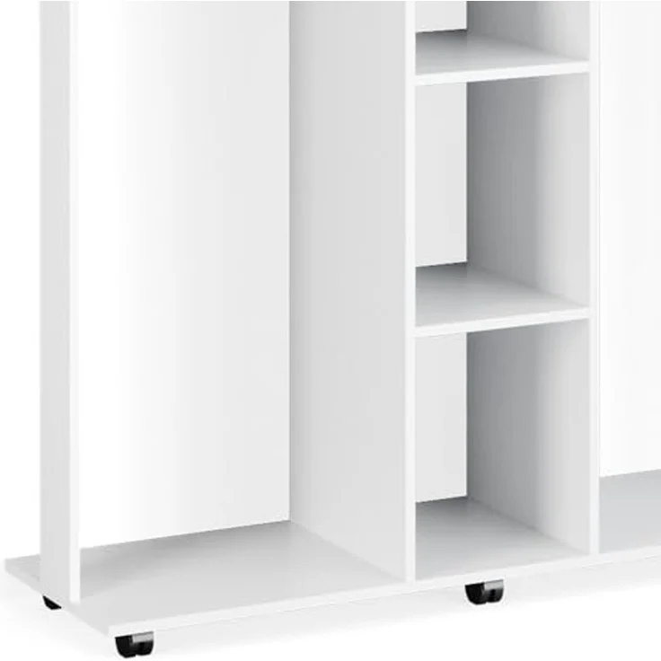 Kleiderschrank Robbie Weiß 130 x 120 cm Vicco – Bild 6
