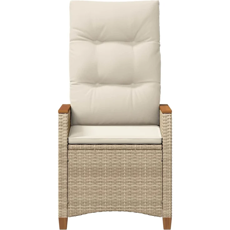vidaXL Verstellbarer Gartenstuhl Beige und Creme 64 x 57,5 x 112 cm 42026866 – Bild 5