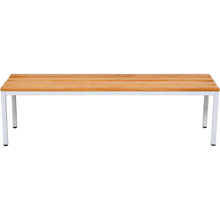 furni24 Sitzbank für Umkleideräume BxHxT: 150 x 42 x 40 cm, Umkleidesitzbank, Umkleidebank, Garderobenbank, Sportbank, Bank mit Echtholz für Fitnessstudio – Bild 6