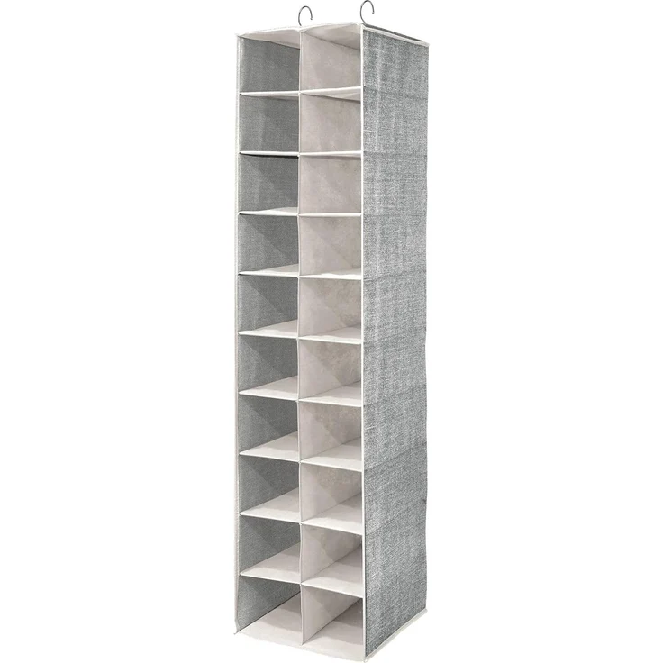 Hängeaufbewahrung Organizer mDesign Aufbewahrung Kleidung Schuhe Schwarz Creme – Bild 8