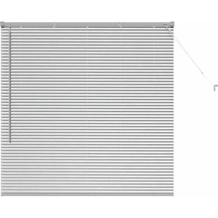 vidaXL Venezianische Jalousie Silber 130 x 130 cm 25 mm Aluminium 42005903 – Bild 2