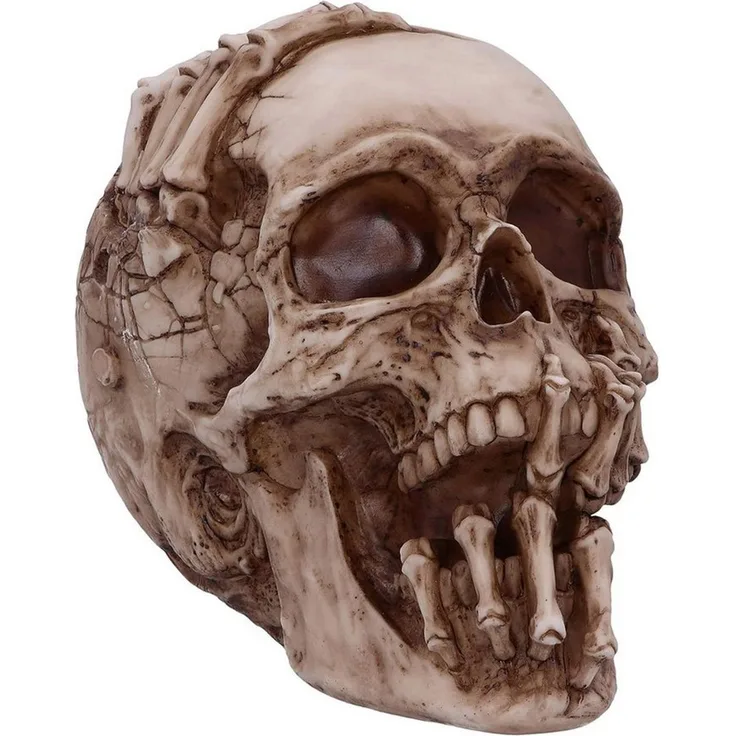 Horror-Shop Dekoobjekt Breaking Out Skull, James Ryman Totenkopf für Sam