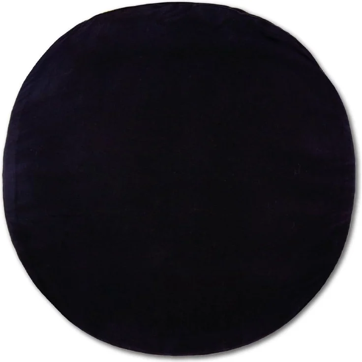 Kissenhülle Dekokissen Kissenbezug Microfaser - viele Größen und Farben Schwarz Ø 50 cm – Bild 1