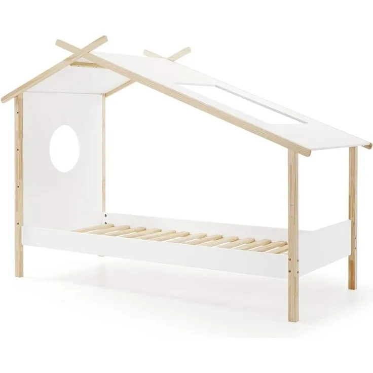 Vipack 'Cocoon' Zelt-Bett weiß/natur 90x200 cm