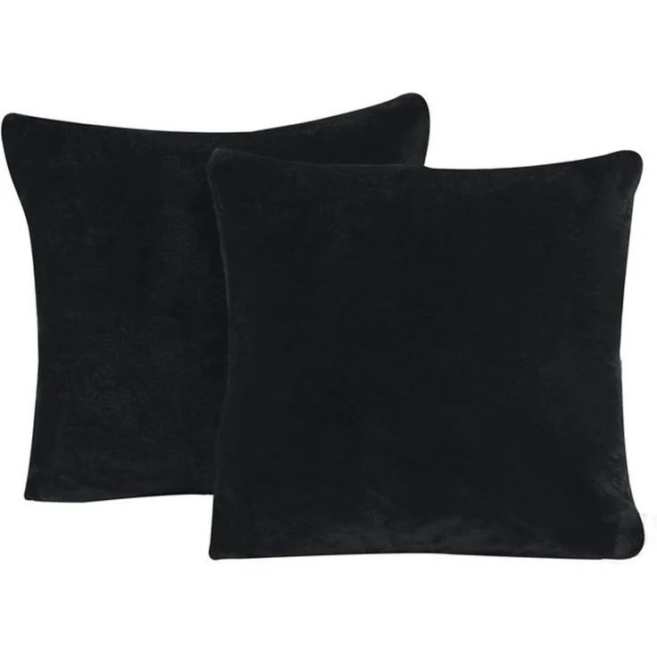 One Home Kissenbezüge Winter Cashmere Touch Unifarben, (2 Stück), flauschig kuschelig warmes Teddy Plüsch – Bild 4
