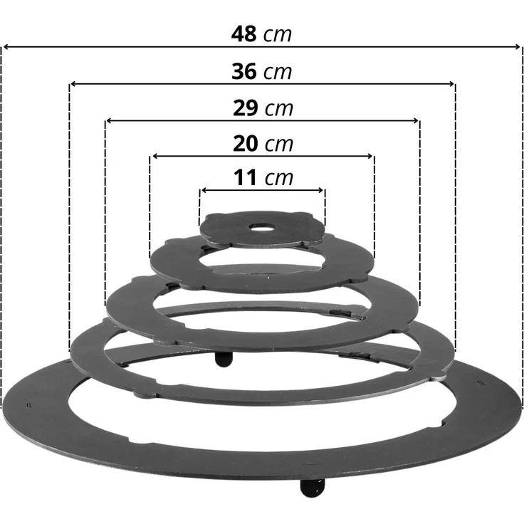 Ø44 Uchag 2mm Stahl Utschak mit Schornstein Adapter-Ringe Utschag Abzugsrohr Campingofen Feuerstelle Feldküche Außenküche Eintopfofen Gulaschkanone – Bild 5