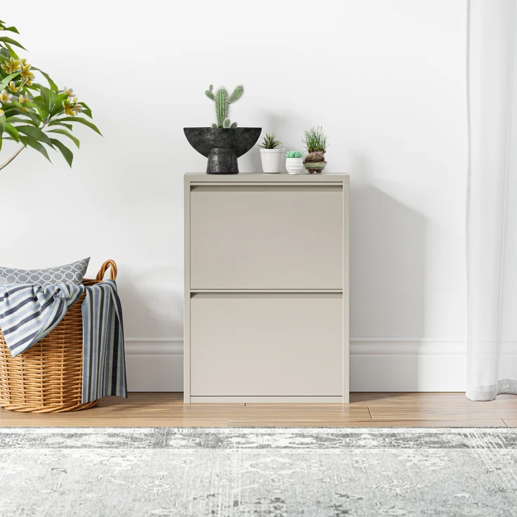 Schuhkipper Sokndal mit 2 Klappen Pfefferweiß [en. casa] – Bild 4