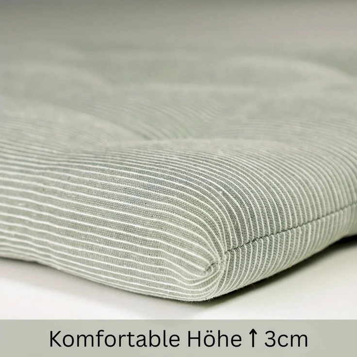Esprit Stuhlkissen NEEDLESTRIPE Sitzkissen, 40 x 40 cm - 4er Set in Grün – Bild 3
