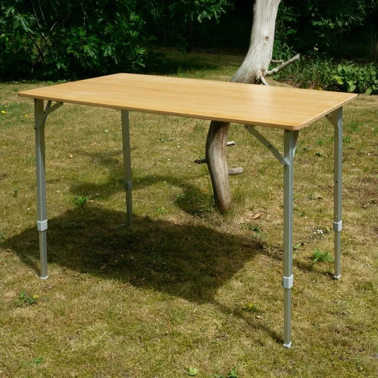 yourGEAR Campingtisch your GEAR Portofino L - Bambus Campingtisch Bambustisch 4 Personen – Bild 5