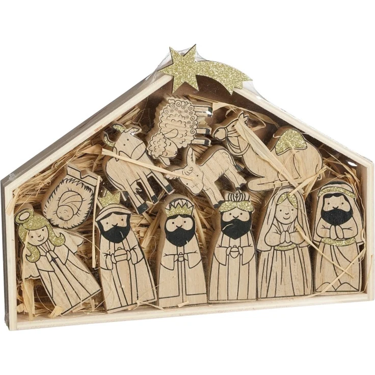 Mica Decorations Dekofigur Christstall 22 cm braun