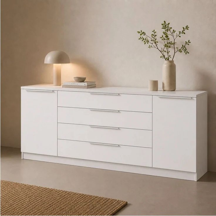 borchardt Möbel Kommode Oliva, Breite 200 cm, mit 4 Schubkästen – Bild 1