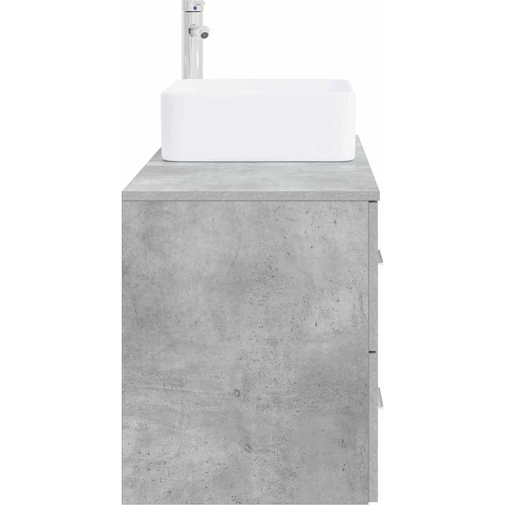 vidaXL Badezimmerschrank-Set 2 stk. Betongrau 79,5 x 41 x 80 cm 3403963 – Bild 4