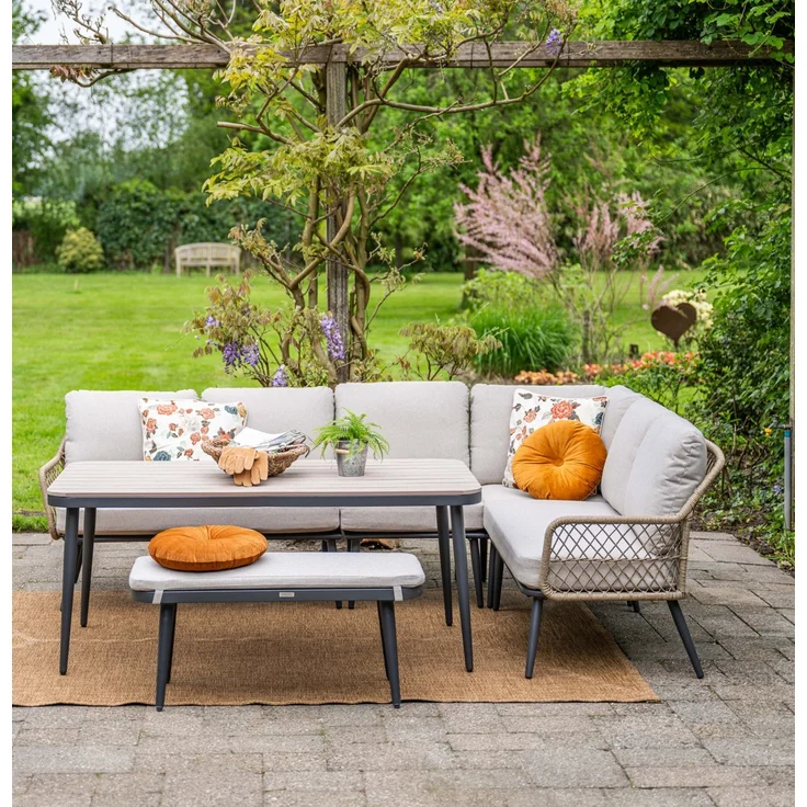 Garden Impressions Allasio Lounge- Dining Eckset - 5-tlg. - Outdoor-Design mit funktionaler Dining-Höhe – Bild 3