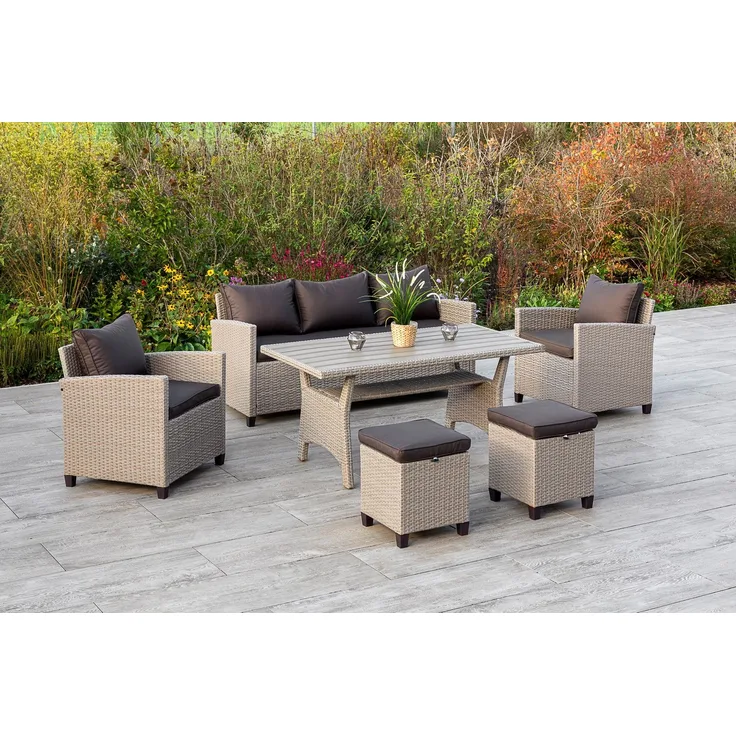 Genua Gartenmöbel Set 6tlg.
