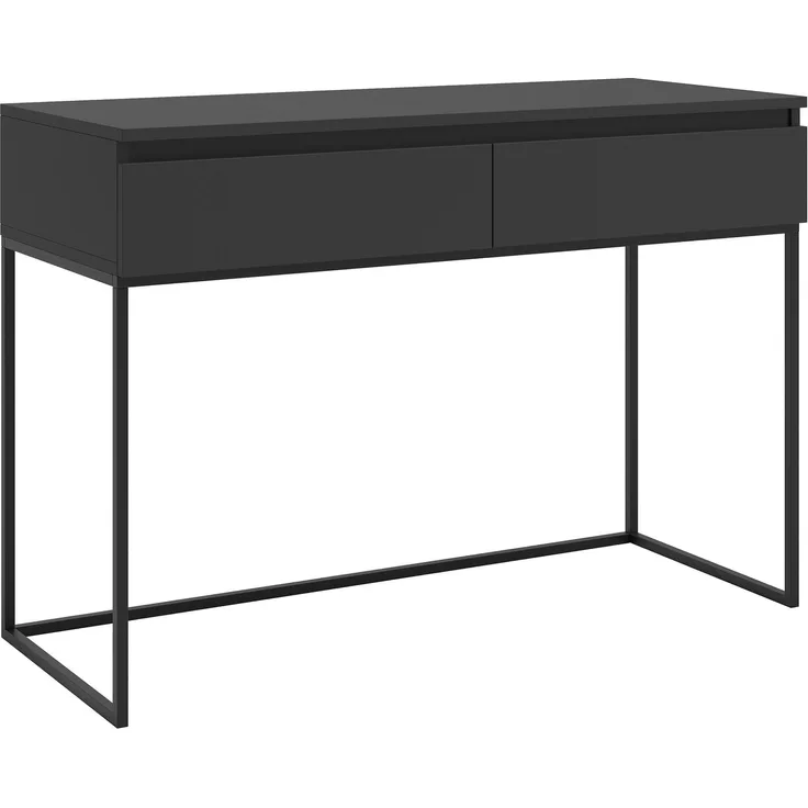 Selsey 'Bemmi' Schminktisch Schreibtisch, schwarz, ca. 80 x 120 x 50 cm