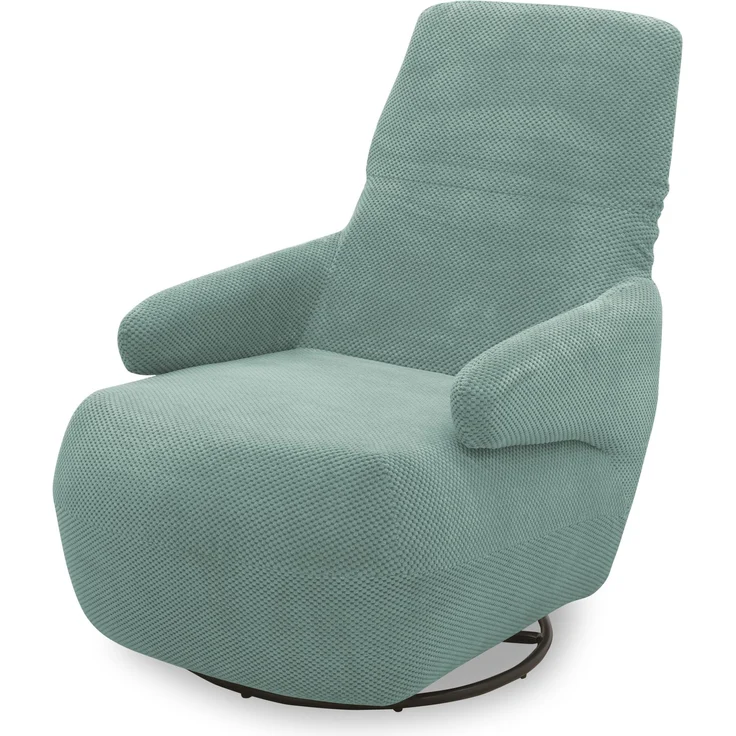 DOMO. collection Sessel 700015, Polstersessel, gepolsterte Rückenlehne, Rückenfunktion, Drehfunktion, Wippfunktion, Cocktailsessel, Loungesessel, 68 x 88 x 67 (BxTxH), grün (mint) – Bild 5