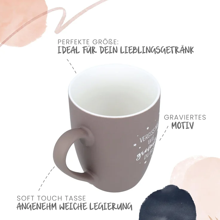 Spruchreif® Tasse SOFT-TOUCH-Tasse mit beidseitiger Gravur, Geschenkidee Teeliebhaber – Bild 6
