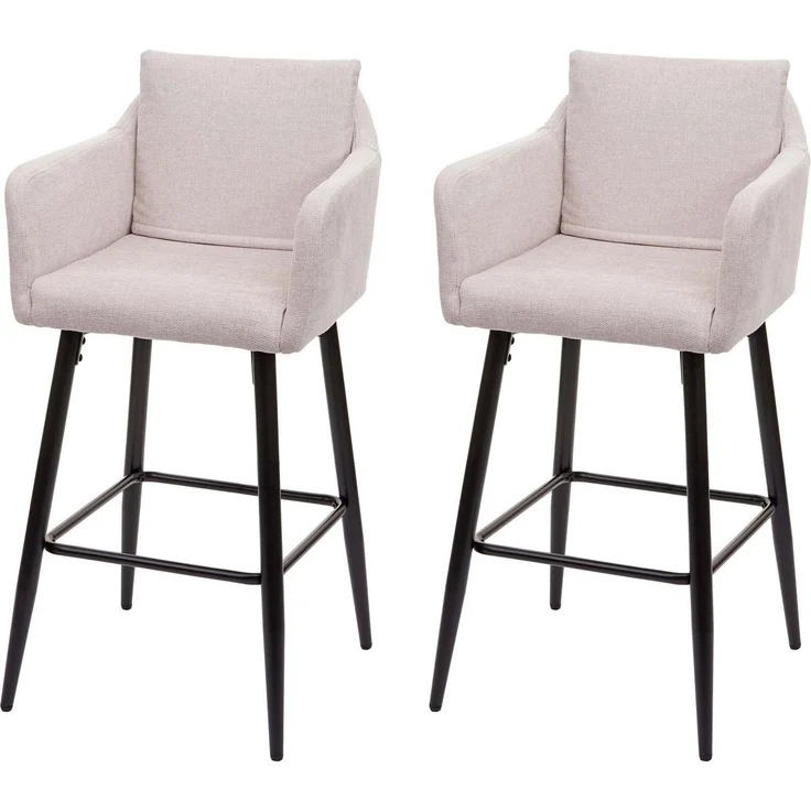 MCW Barhocker MCW-H93-2 (Set, 2 St, 2er), 2er-Set, Mit Reißverschluss, Bequeme Sitzpolsterung, Mit Bodenschonern – Bild 1