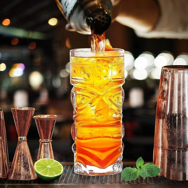 INFTYLE Tiki Cocktail Gläser Set 2-14 oz - Exotische Cocktails, Mai – Bild 4