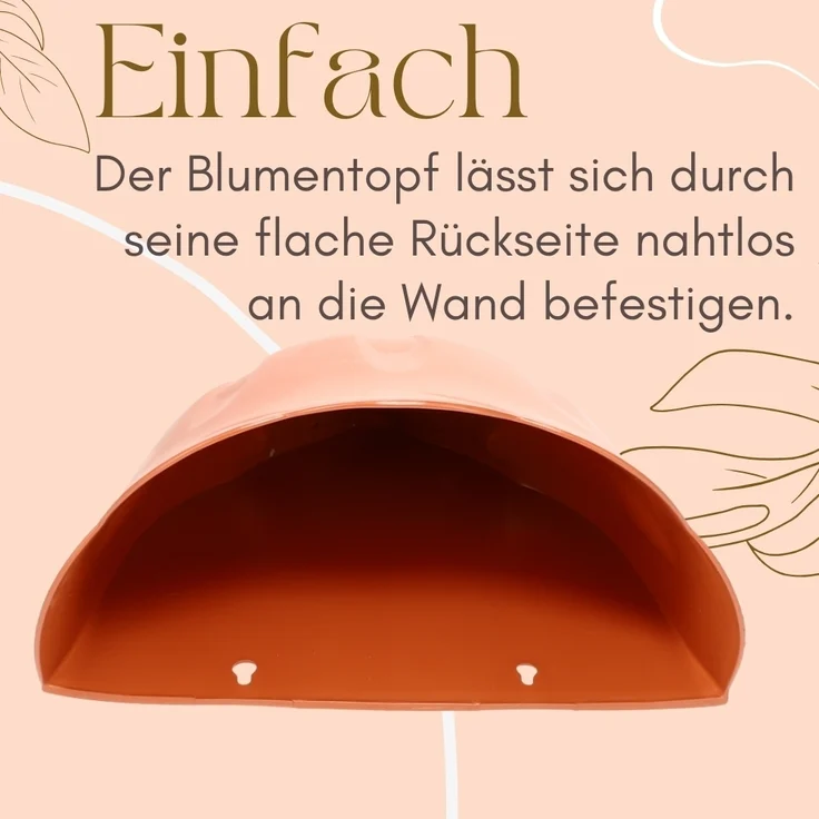 Blumentopf Wand Blumentopf Wandmontage Wandblumentopf Wandvasen für Pflanzen Wandhalterung Wandtopf Wandgefäß – Bild 5