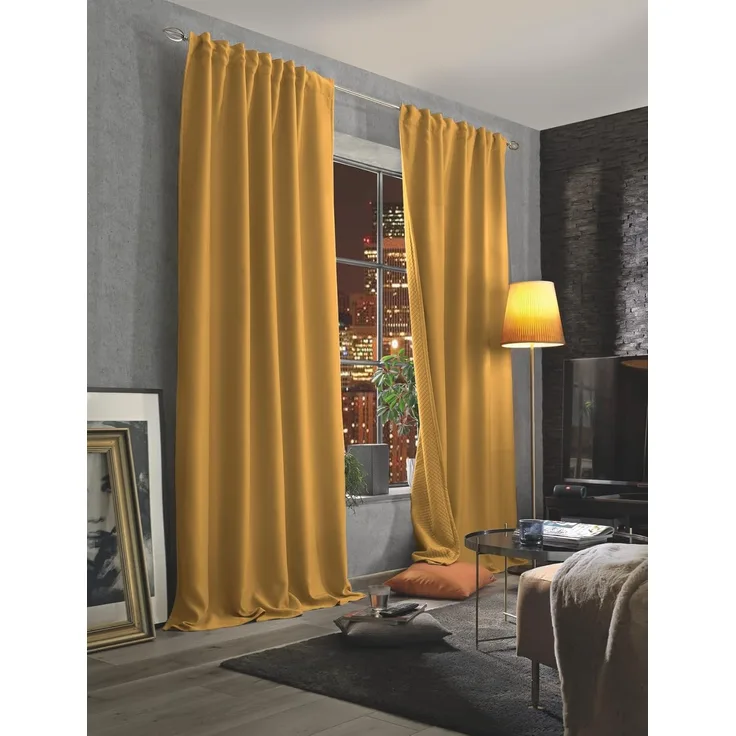 Schmidt Gard Vorhang HOMEbasics 85970 Akustikvorhang ACUSTICO mit Dim-out-Stoff, Polyester